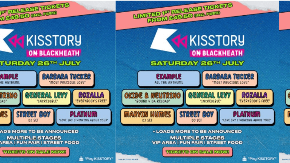 KISSTORY - KISSTORY on Blackheath 2025 - £10 tickets
