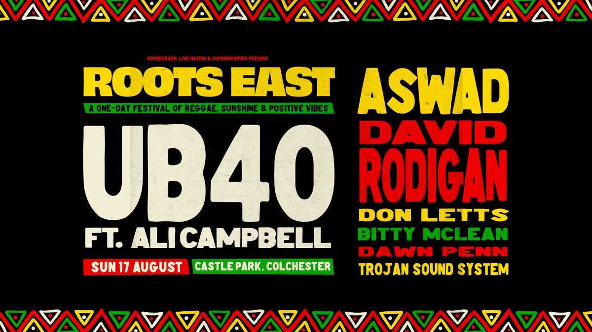 Colchester Summer Series - UB40 - £20 tickets