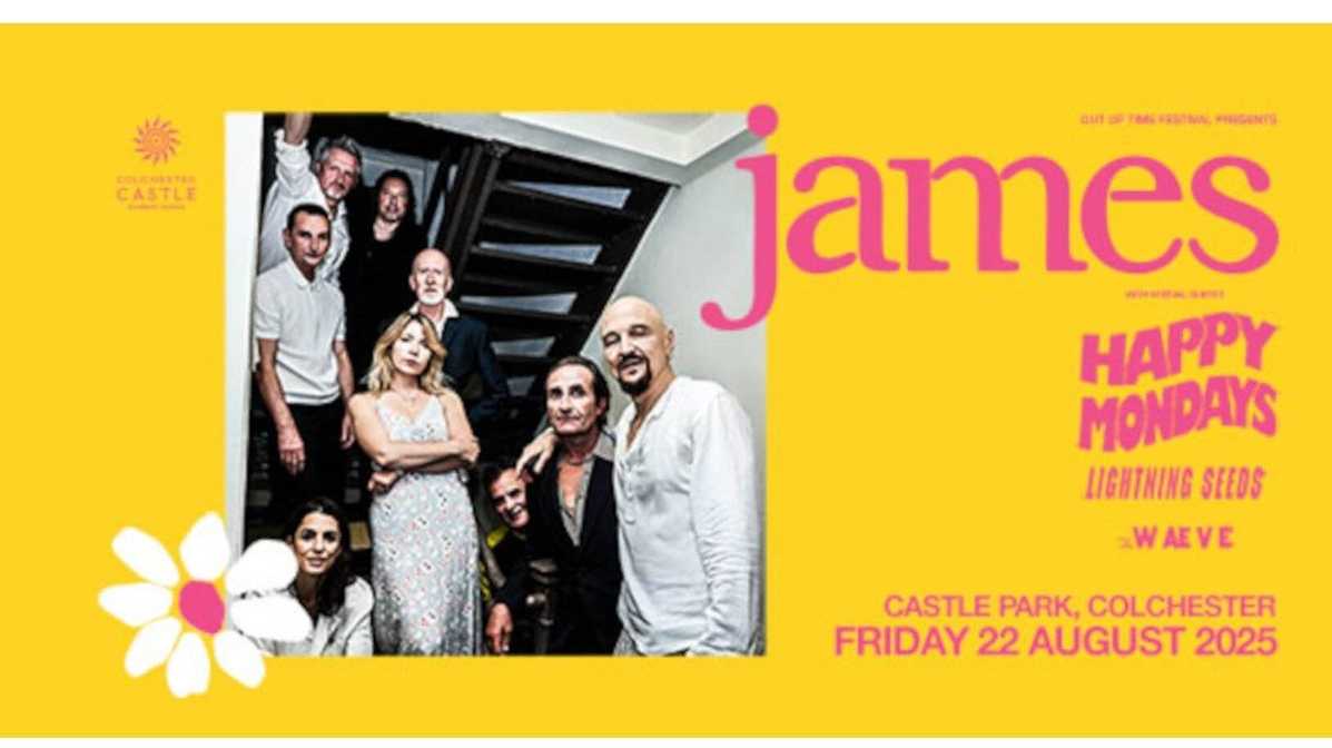 Colchester Summer Series - James, Happy Mondays - £20 tickets