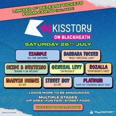 KISSTORY - KISSTORY on Blackheath 2025 - £10 tickets